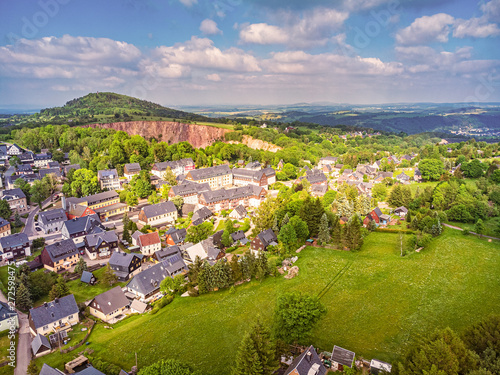 Health resort Altenberg in Saxony in spring photo