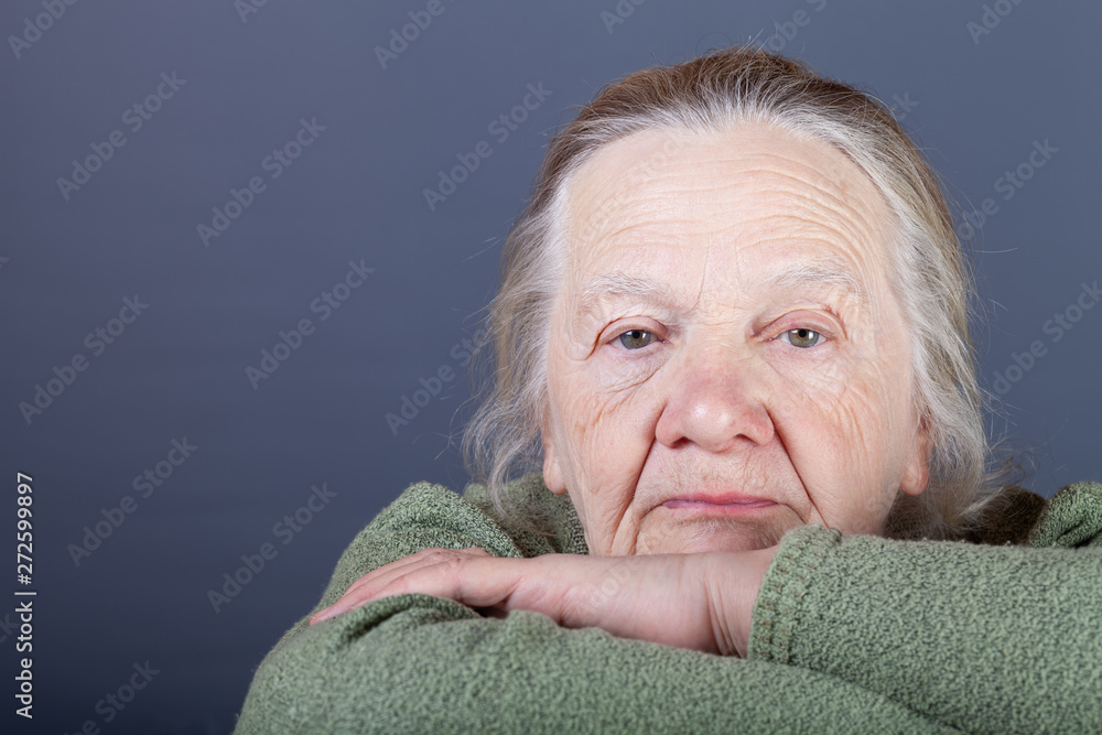 Portrait of elderly woman. Thoughtfulness Portrait of elderly woman. Thoughtfulness