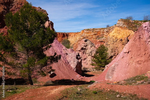 Abandoned open-pit bauxite mine near Spinazzola - Apulia, Italy