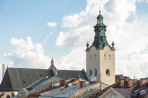 Lviv panoramic view from 36 Po restaurant