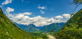 Beautiful mountain valley panorama.