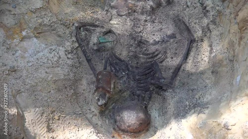 Exhumation is the act of digging up, especially a corpse. This is most often done to relocate a body to a different burial spot. 