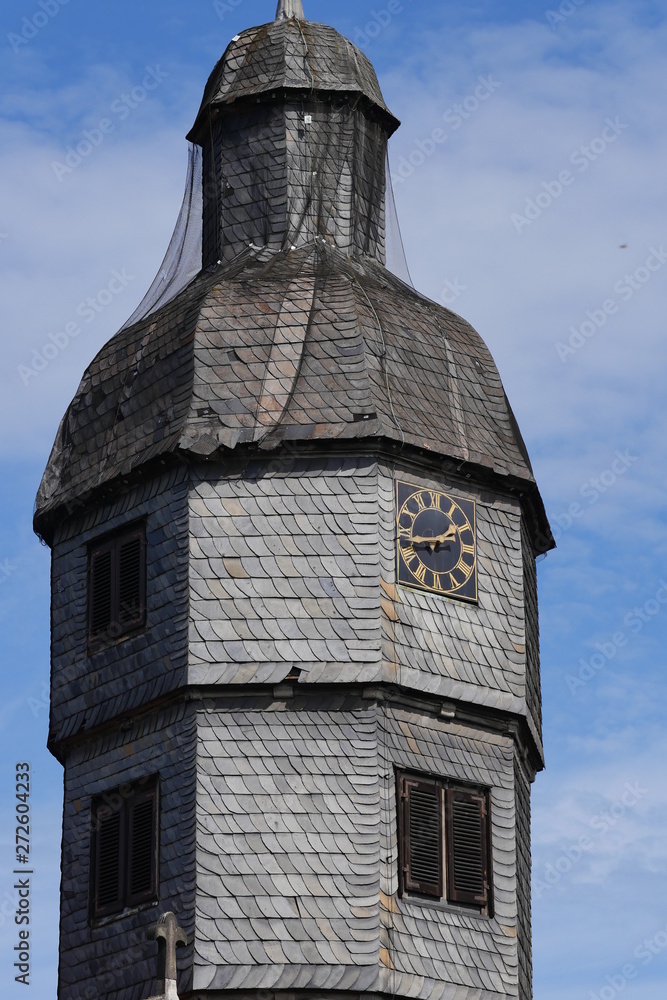 mittelalterliche Fachwerkstadt Hannoversch Münden mit Eisenbart mittelalterliche Fachwerkstadt Hannoversch Münden mit Eisenbart