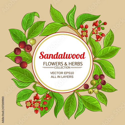 sandalwood vector frame