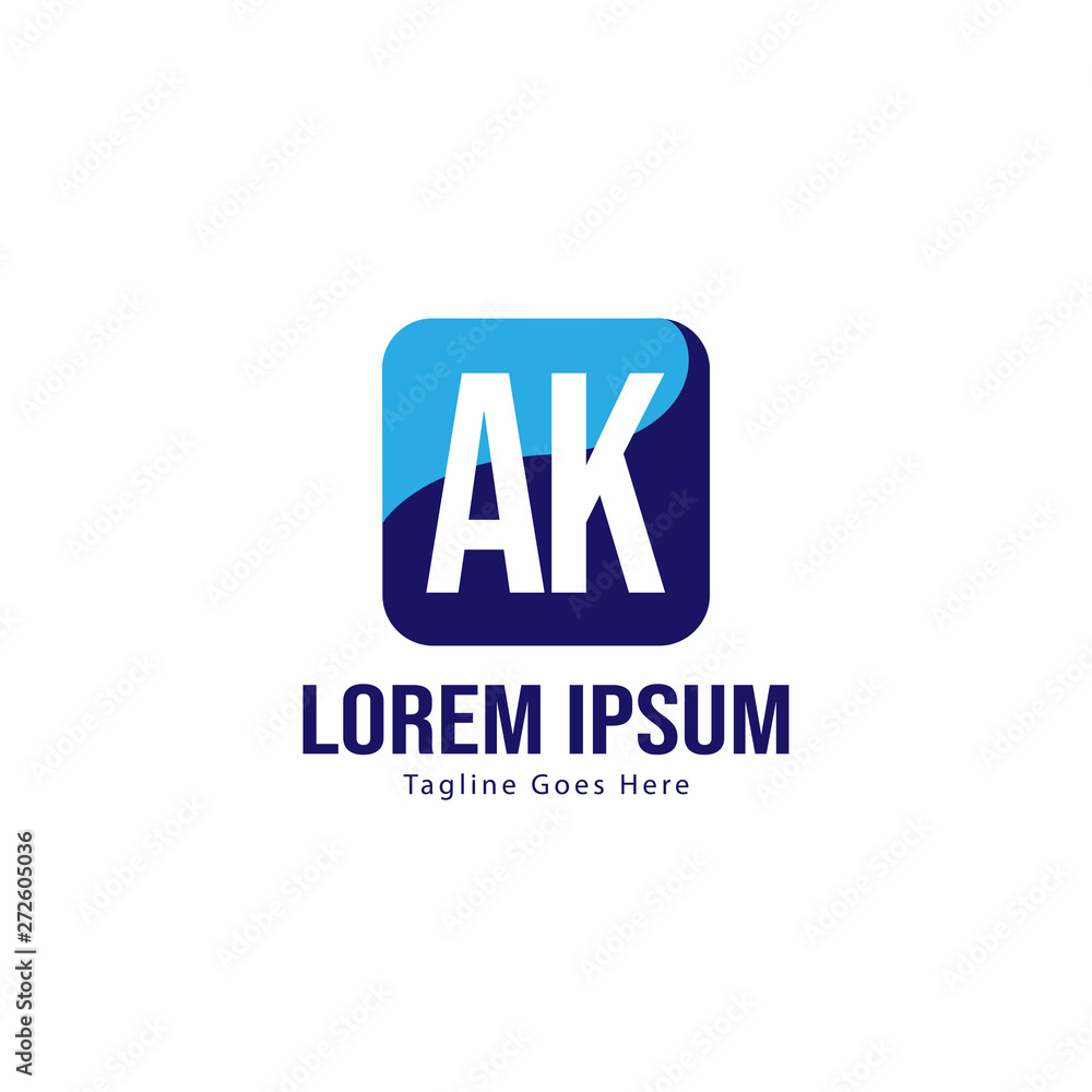 AK Letter Logo Design. Creative Modern AK Letters Icon Illustration AK Letter Logo Design. Creative Modern AK Letters Icon Illustration