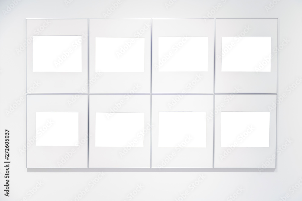 Blank empty golden frame on white background. Art gallery, museu Blank empty golden frame on white background. Art gallery, museu