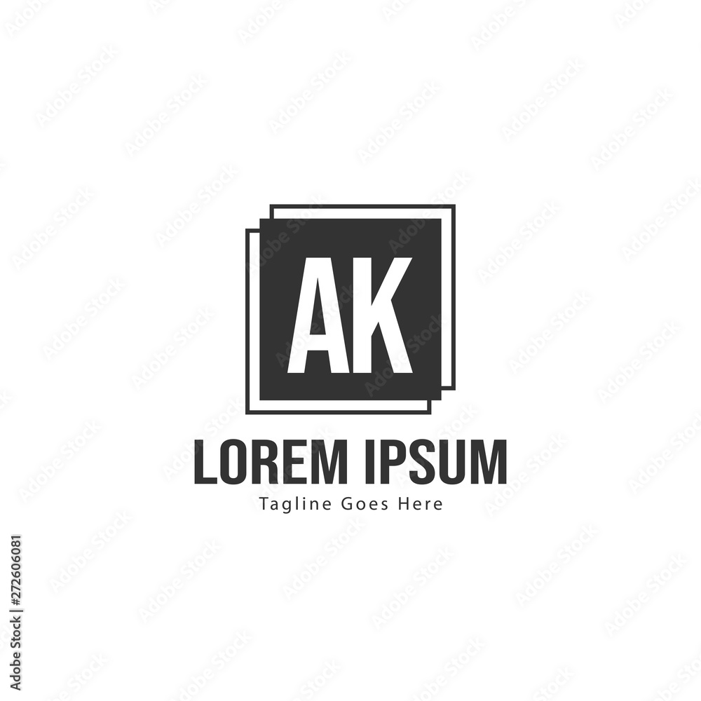 AK Letter Logo Design. Creative Modern AK Letters Icon Illustration AK Letter Logo Design. Creative Modern AK Letters Icon Illustration