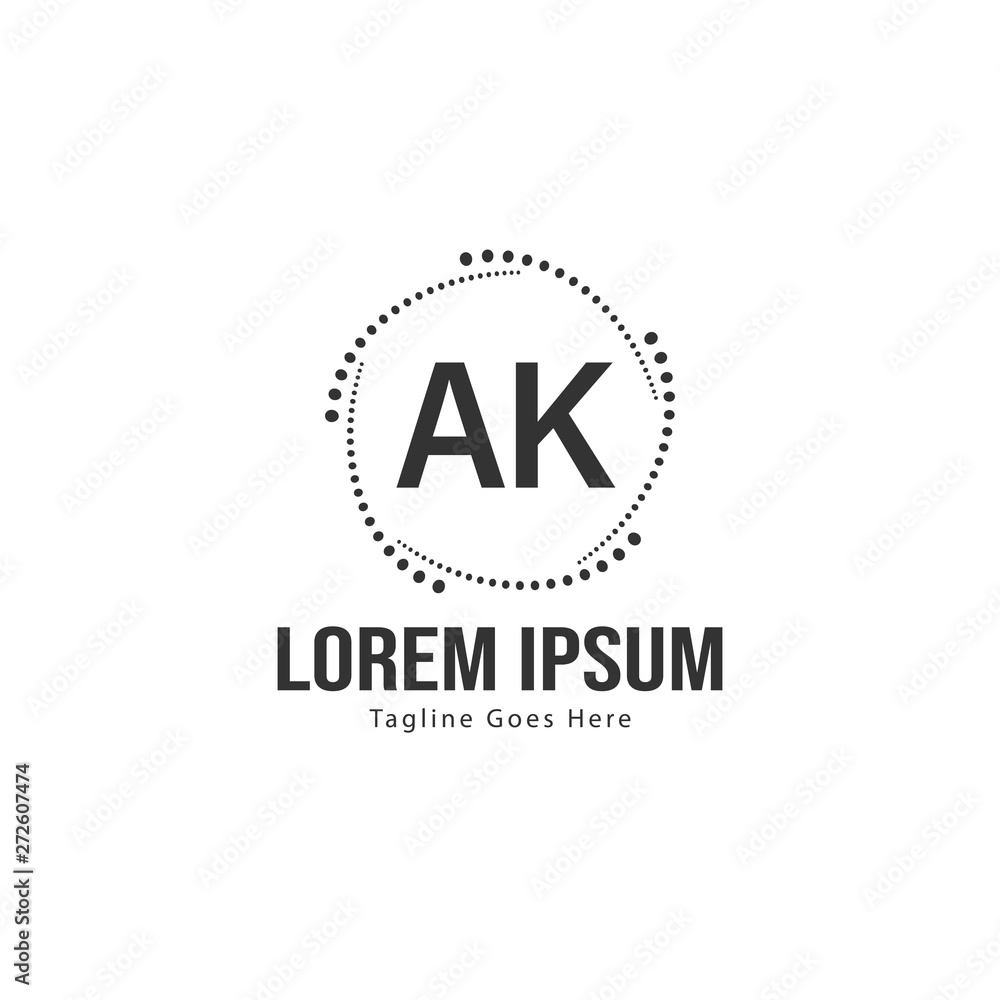 AK Letter Logo Design. Creative Modern AK Letters Icon Illustration AK Letter Logo Design. Creative Modern AK Letters Icon Illustration