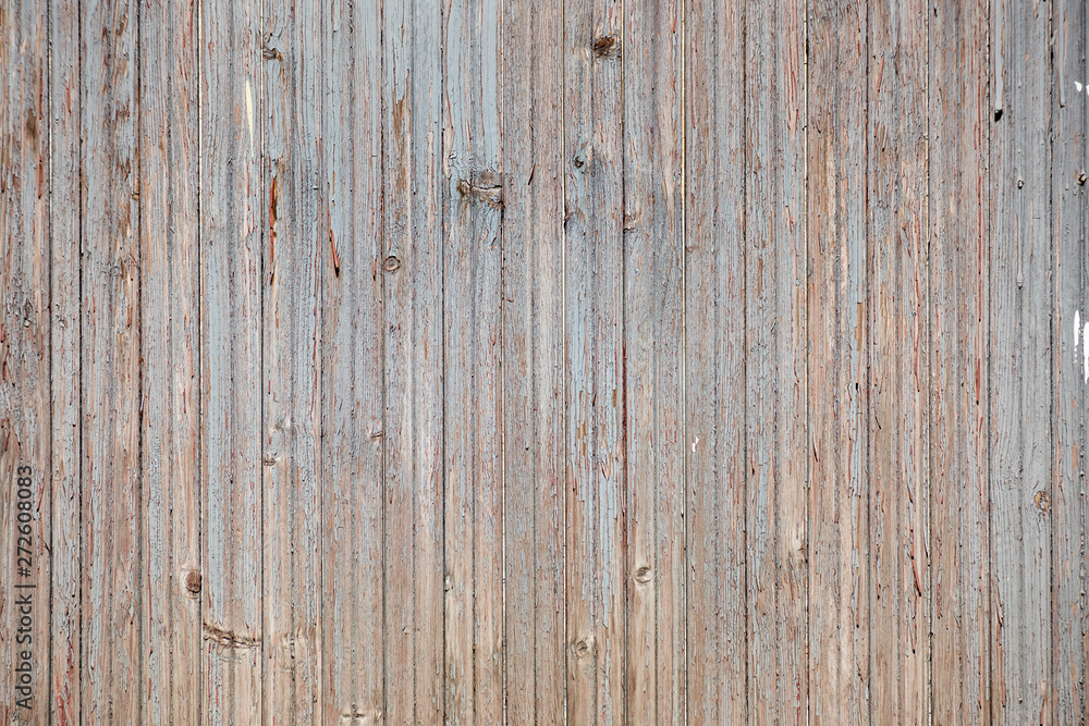 Fototapeta premium Texture of wooden horizontal old blue boards