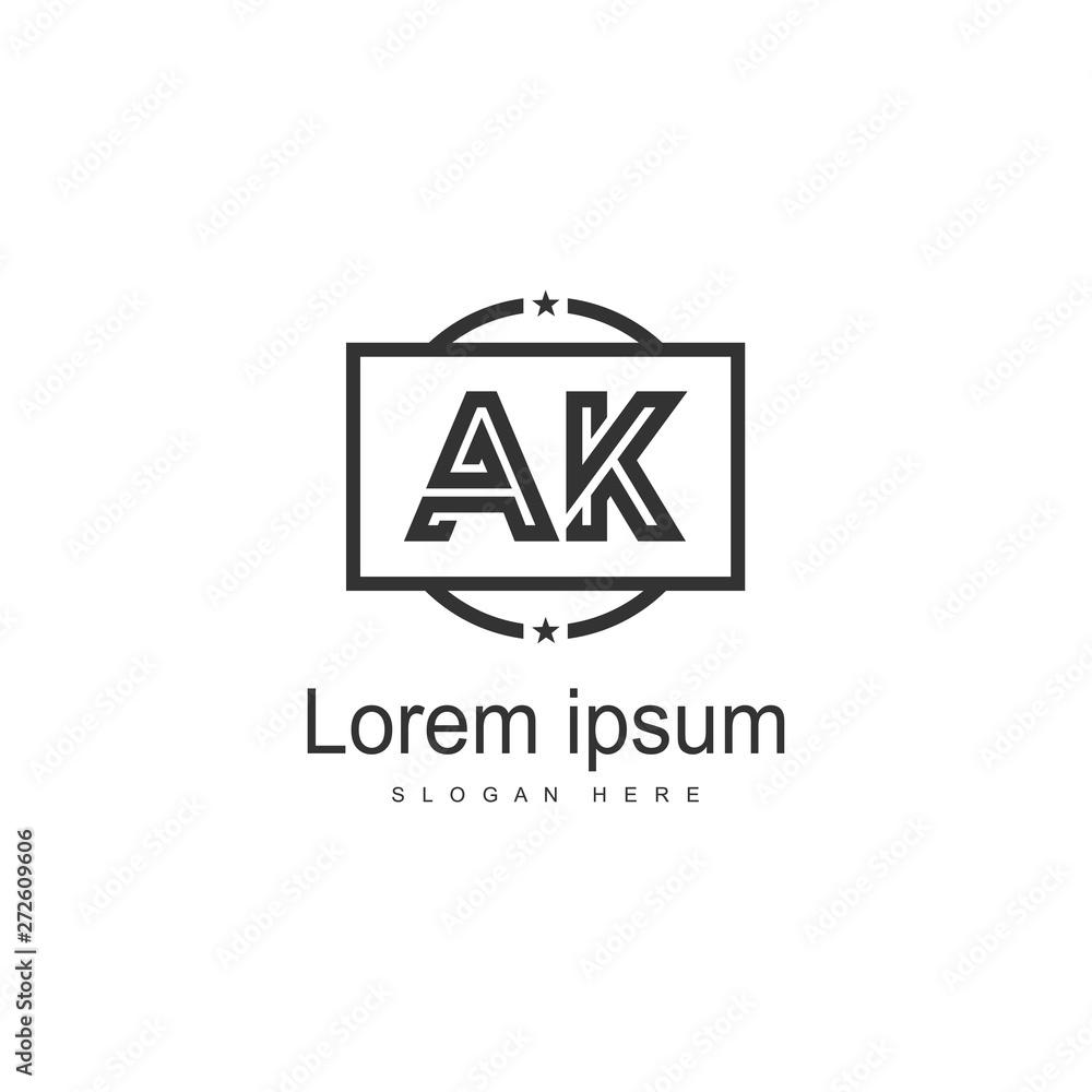 AK Letter Logo Design. Creative Modern AK Letters Icon Illustration AK Letter Logo Design. Creative Modern AK Letters Icon Illustration