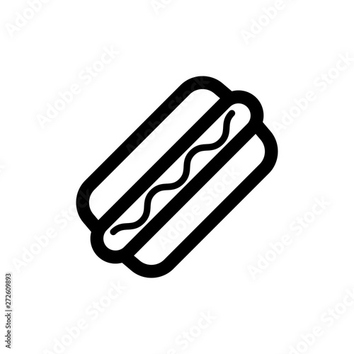 hot dog icon  food vector illustration