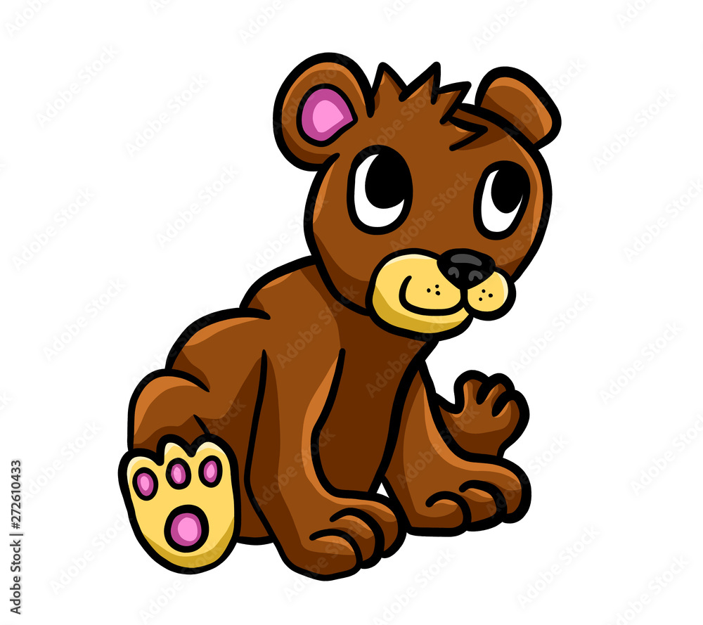 Adorable Stylized Bear Cub Adorable Stylized Bear Cub