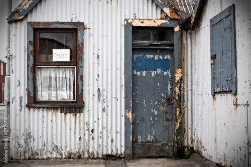Vászonkép Derelict Run Down Building