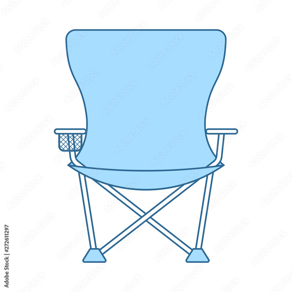 Icon Of Fishing Folding Chair Icon Of Fishing Folding Chair