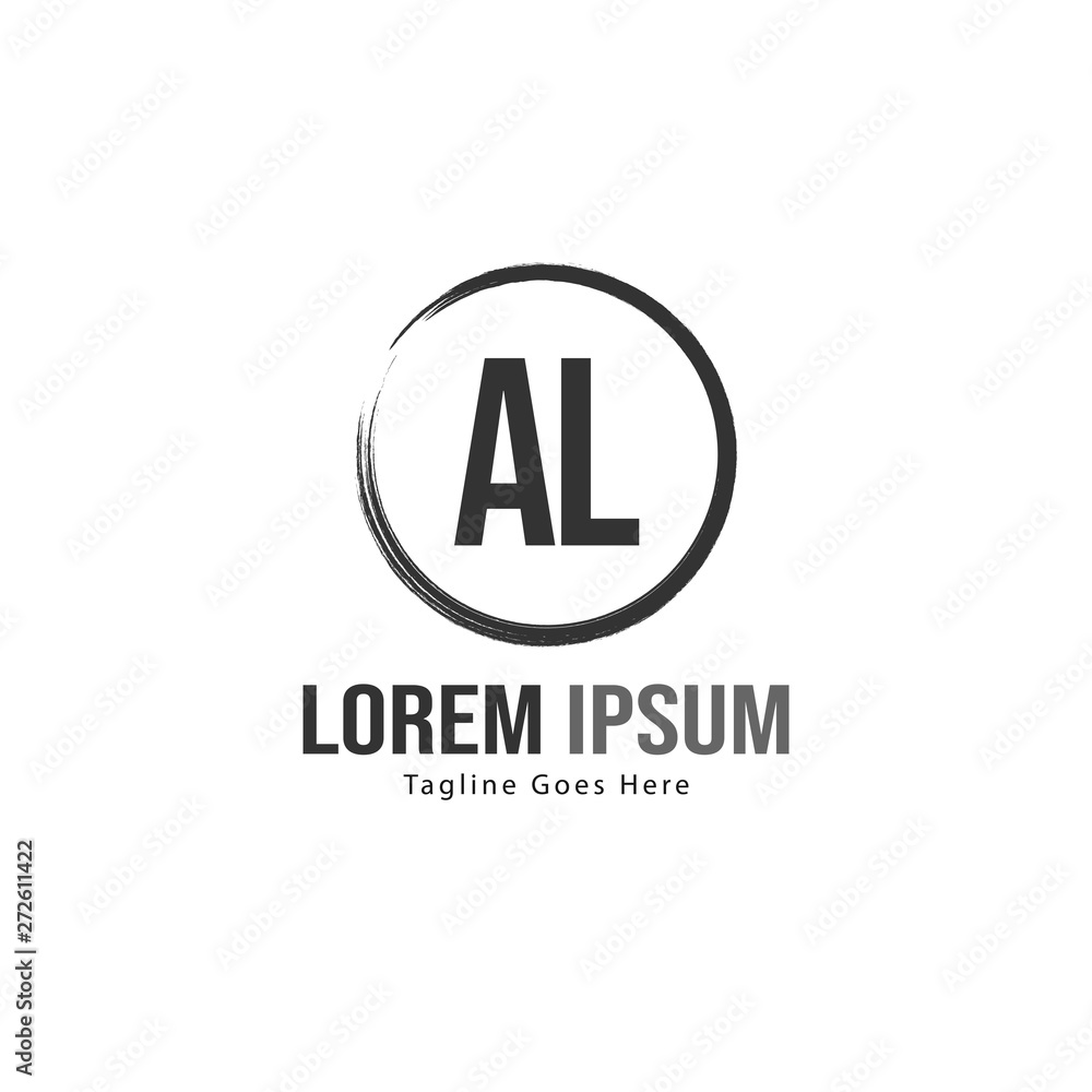 AL Letter Logo Design. Creative Modern AL Letters Icon Illustration AL Letter Logo Design. Creative Modern AL Letters Icon Illustration