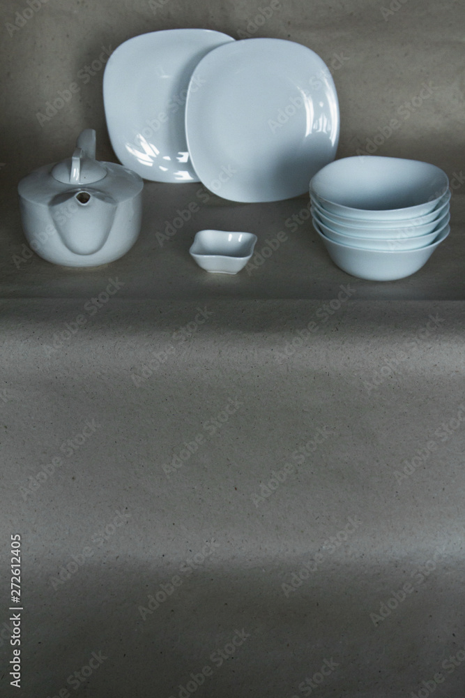 Classic till life photograph with kitchen ceramic objects: plate Classic till life photograph with kitchen ceramic objects: plate