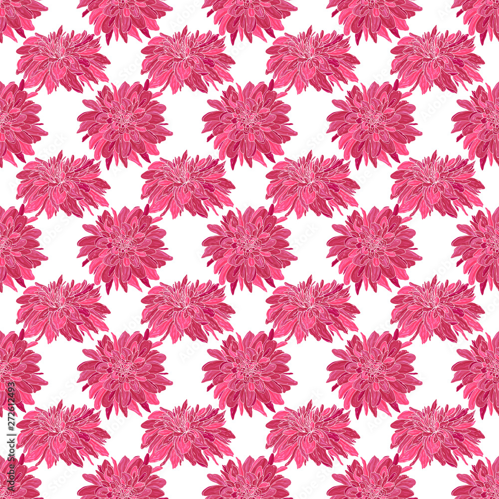 Seamless pattern with chrysanthemums. Endless texture for design. Vector background with chrysanthemums for your greeting cards, fabric design, wedding announcements. Seamless pattern with chrysanthemums. Endless texture for design. Vector background with chrysanthemums for your greeting cards, fabric design, wedding announcements.