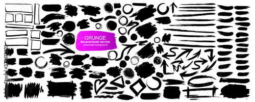 Large collection of grunge elements.