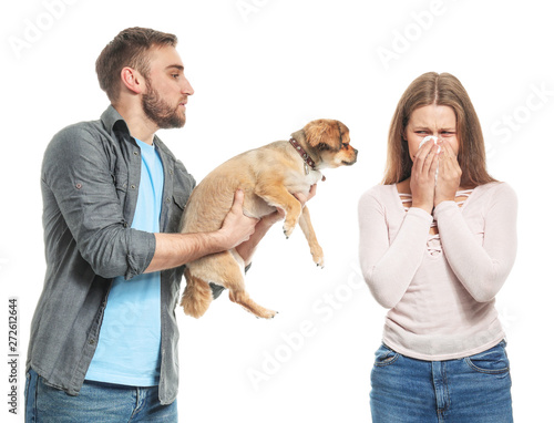 Man with dog and his wife s...