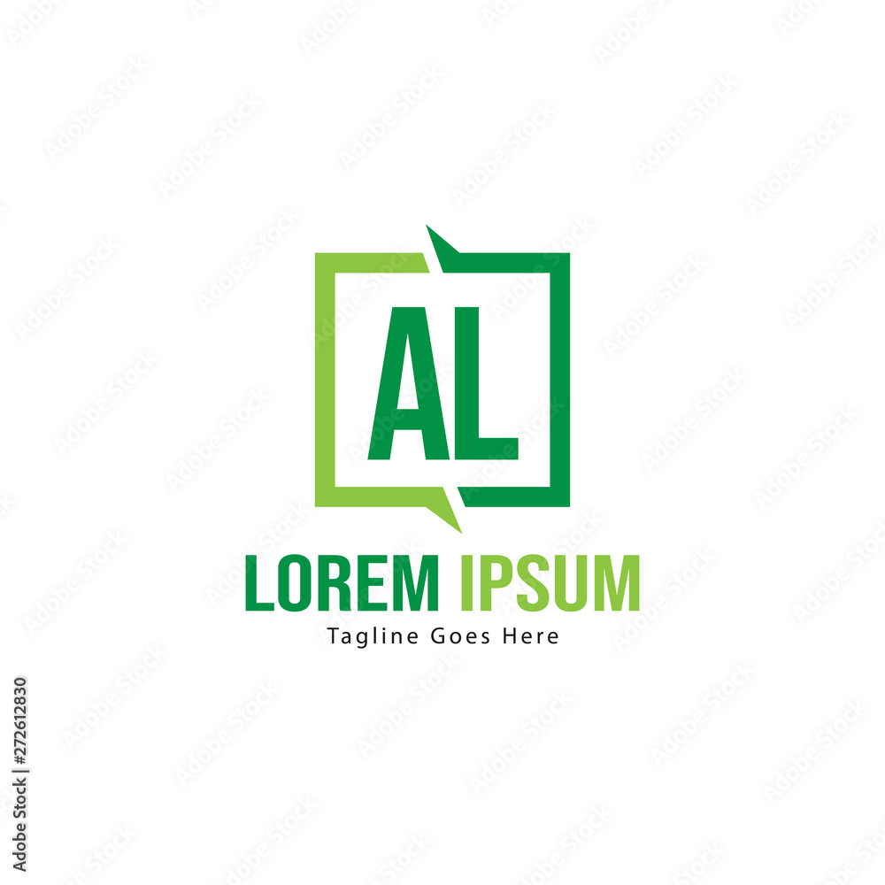 AL Letter Logo Design. Creative Modern AL Letters Icon Illustration AL Letter Logo Design. Creative Modern AL Letters Icon Illustration