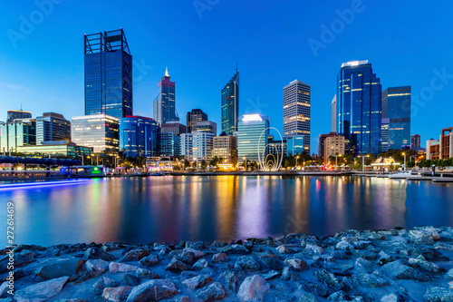 Elizabeth Quay Blue Hour Cityscape photo