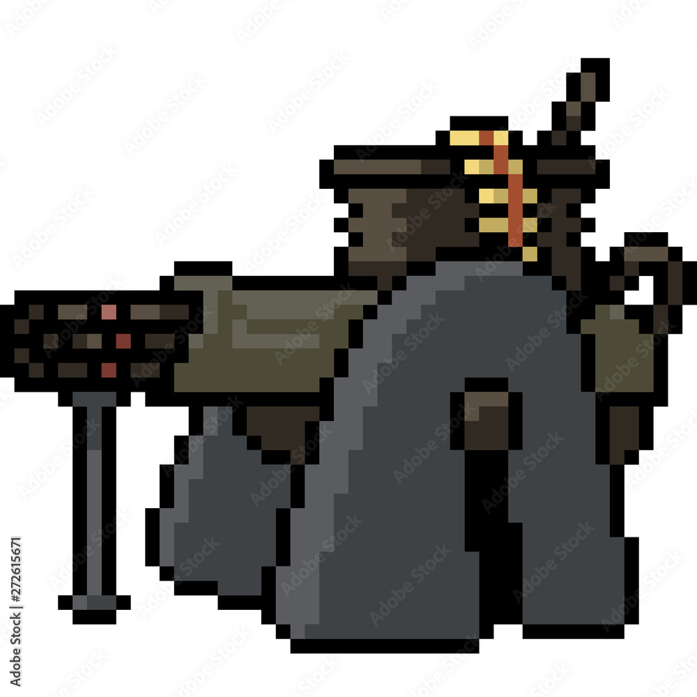 vector pixel art gatling turret vector pixel art gatling turret