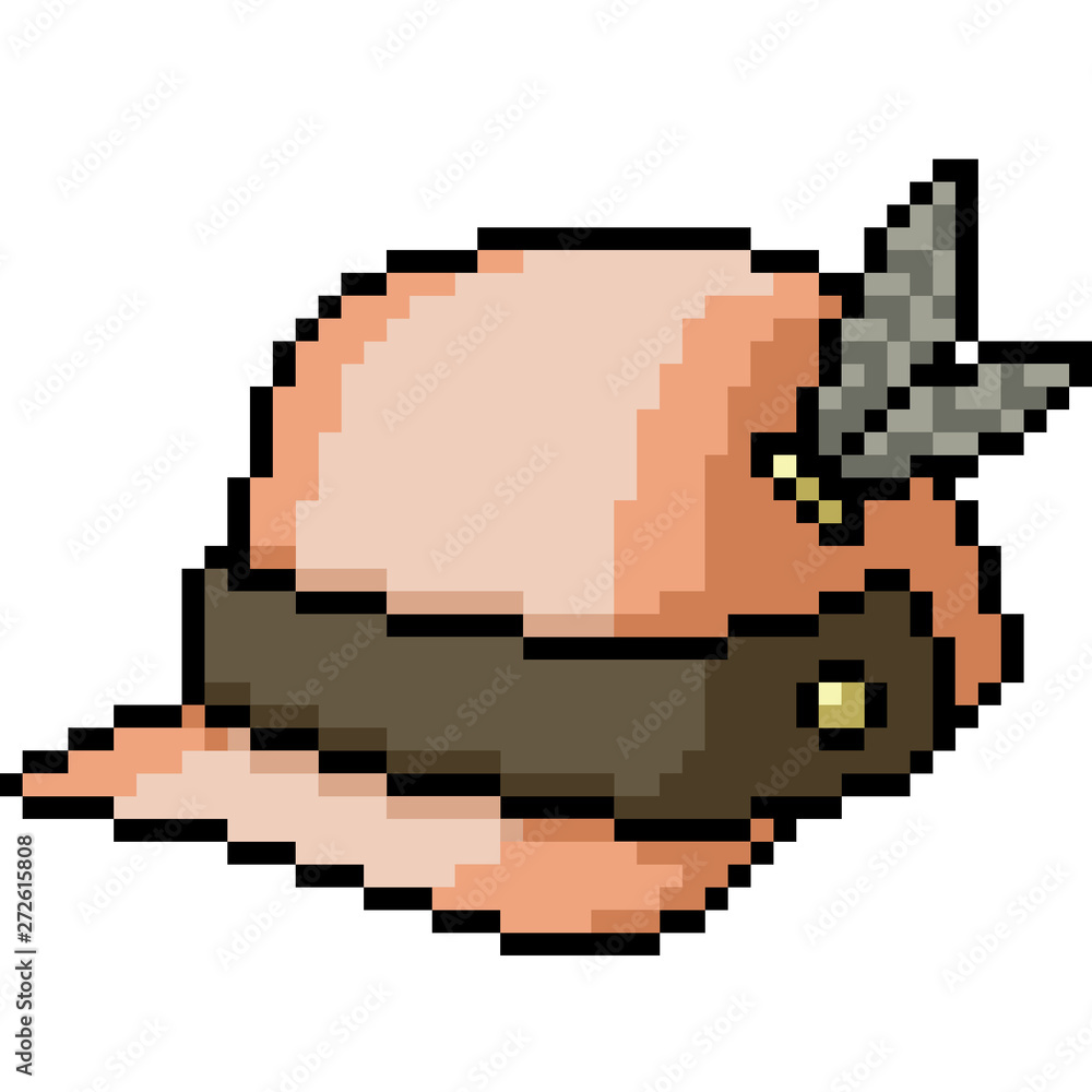 Fototapeta premium vector pixel art fashion cap