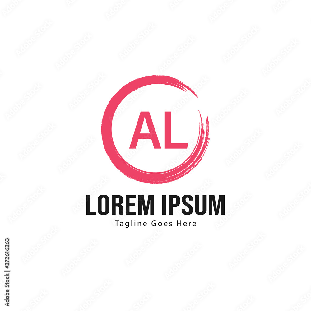 AL Letter Logo Design. Creative Modern AL Letters Icon Illustration AL Letter Logo Design. Creative Modern AL Letters Icon Illustration