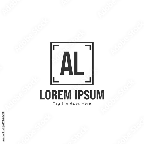 AL Letter Logo Design. Creative Modern AL Letters Icon Illustration © Robani