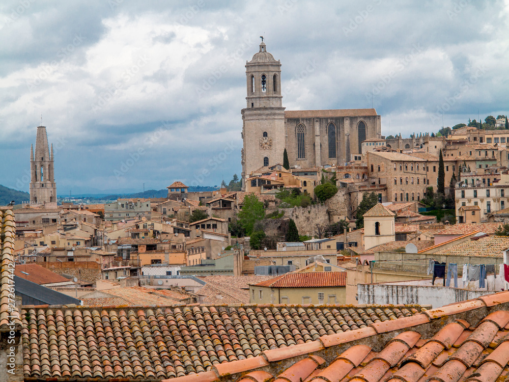 Obraz premium Catedral de Girona. Vista