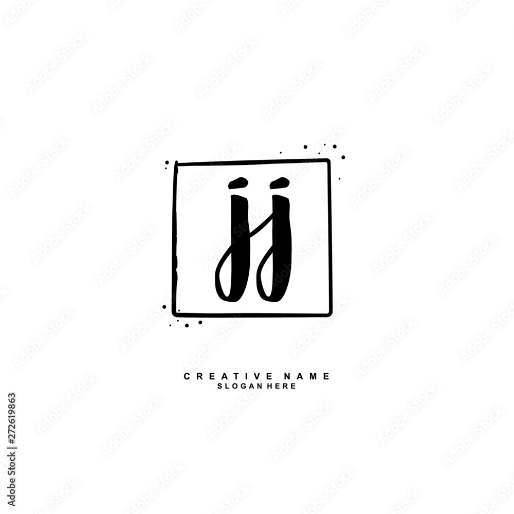 J JJ Initial logo template vector. Letter logo concept J JJ Initial logo template vector. Letter logo concept