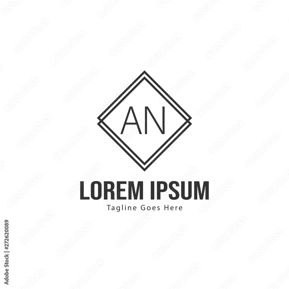 AN Letter Logo Design. Creative Modern AN Letters Icon Illustration AN Letter Logo Design. Creative Modern AN Letters Icon Illustration
