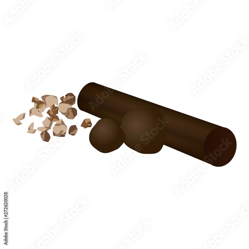 Propolis stick icon. Cartoon of propolis stick vector icon for web design isolated on white background