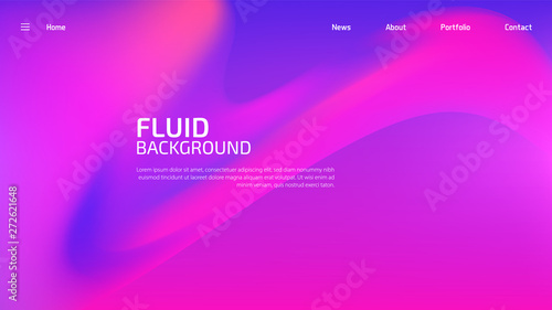 Trendy summer fluid gradient background, colorful abstract liquid 3d shapes. Futuristic design wallpaper for banner, poster, cover, flyer, presentation, advertising, landing page