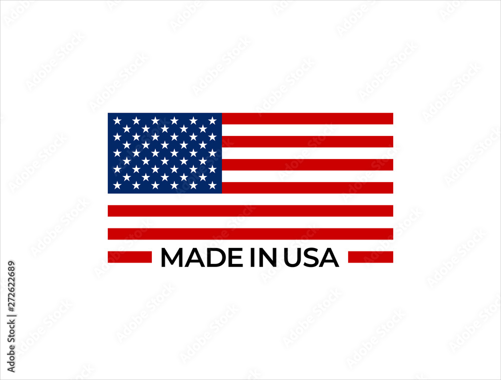 Made in USA vector sign. Made in USA vector sign.