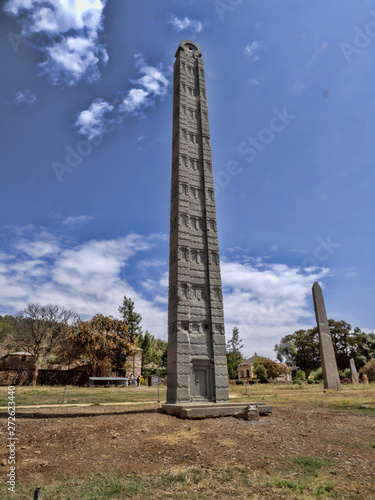 The King Ezana's Stela, in Axum, Ethiopia © vladislav333222