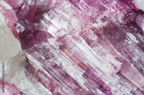 Macro texture of natural mineral pink elbaite