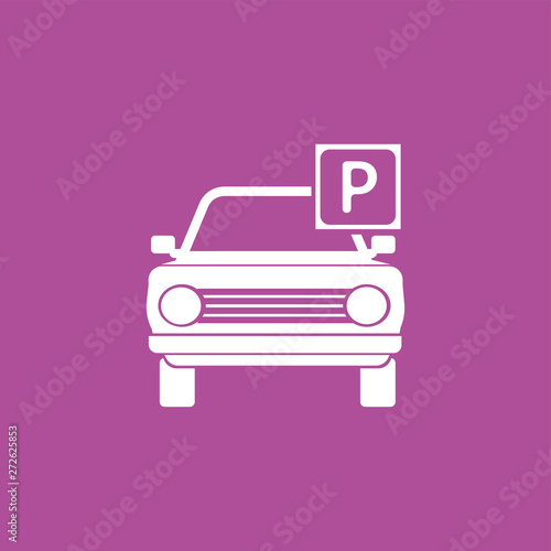 Parking car icon illustration. photo