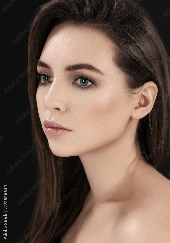 Fototapeta premium Tender model with makeup and hairstyle