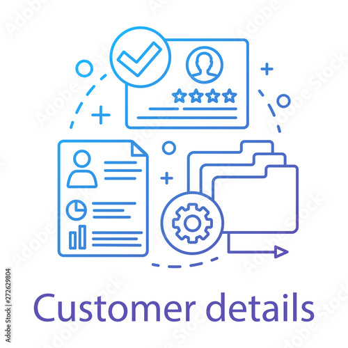 Customer details concept icon