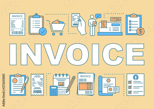 Invoice word concepts banner