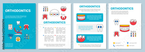 Orthodontics brochure template layout
