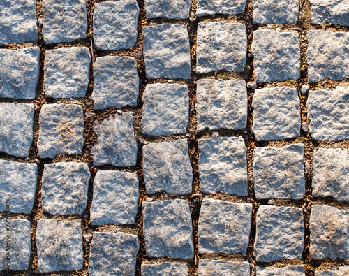 Paving blocks with dirt texture.