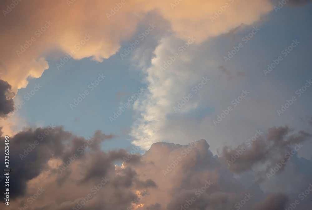 dramatic sky with clouds