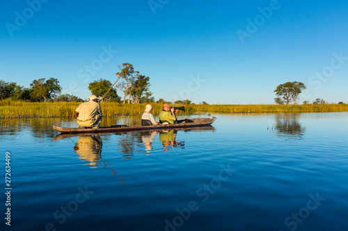 Mokoro, Okavango Delta, Botswana, Africa photo