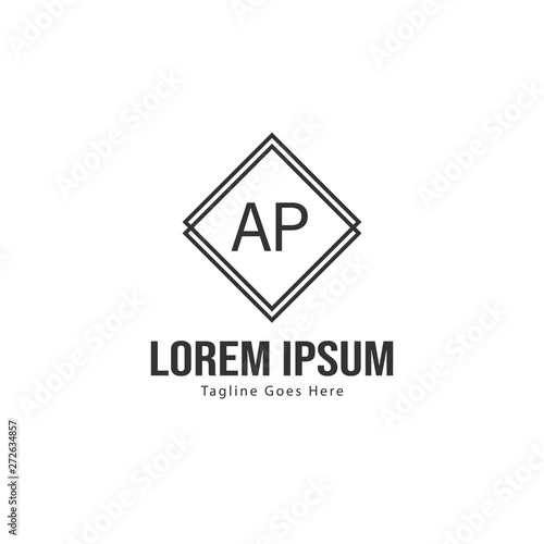 Free Download AP Letter Logo Design. Creative Modern AP Letters Icon Illustration - GFXLoad