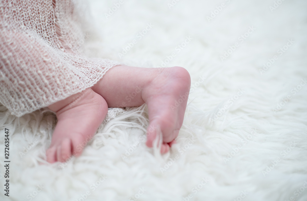 heels of a newborn baby. selective focus heels of a newborn baby. selective focus