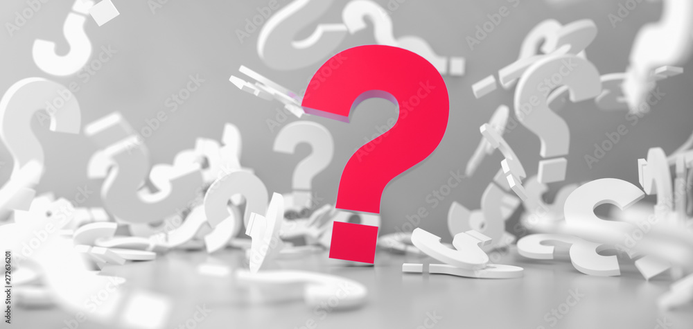 colored question mark background concept. 3D Rendering. colored question mark background concept. 3D Rendering.