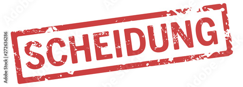 roter Stempel Scheidung