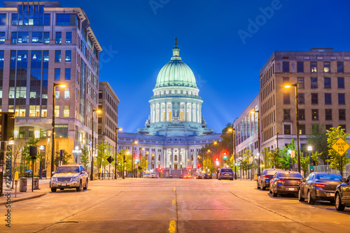 Madison, Wisconsin, USA state capitol photo